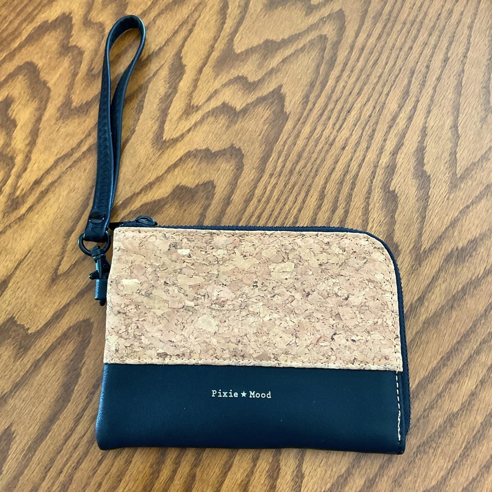 Pixie Mood Navy and Cork Clutch